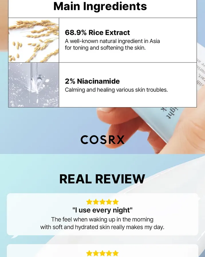 Ultimate Nourishing Rice Overnight Spa Mask 60ml - Image 5